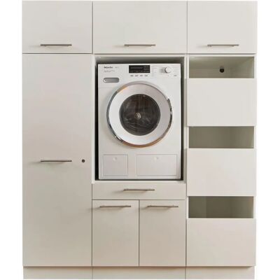 LAUNDREEZY - LAUNDREEZY LDSK6 - Weiß - Schrankset LAUNDREEZY - LAUNDREEZY LDSK6 - Weiß - Schrankset