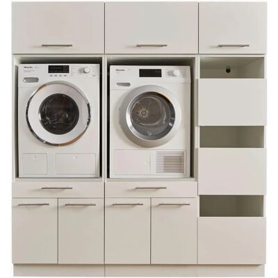 LAUNDREEZY LDSK11 Mehrzweckschrank-Set - 185x200x67,5cm, Weiß LAUNDREEZY LDSK11 Mehrzweckschrank-Set - 185x200x67,5cm, Weiß