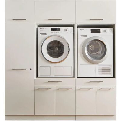 LAUNDREEZY - LDSK13 - Weiß - Aufbewahrungsschrank-Set LAUNDREEZY - LDSK13 - Weiß - Aufbewahrungsschrank-Set
