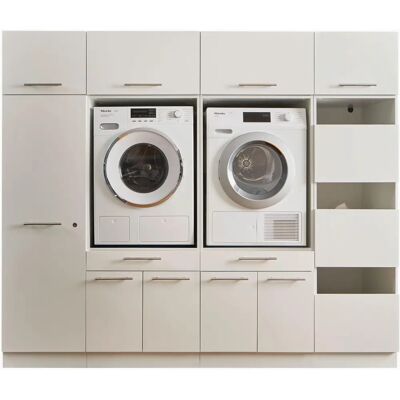LAUNDREEZY LDSK15 Mehrzweckschrank-Set - Weiß, 235x200x67.5cm LAUNDREEZY LDSK15 Mehrzweckschrank-Set - Weiß, 235x200x67.5cm
