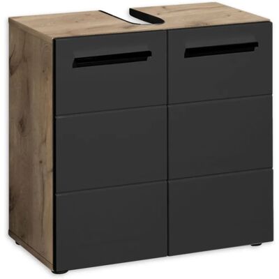 Bega BBK Vista Schwarzer Badezimmerunterschrank Bega BBK Vista Schwarzer Badezimmerunterschrank