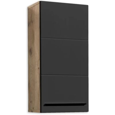 Sconto Leibnitz Hängeschrank - Schwarz - 34x70x23 cm - Badezimmer Sconto Leibnitz Hängeschrank - Schwarz - 34x70x23 cm - Badezimmer