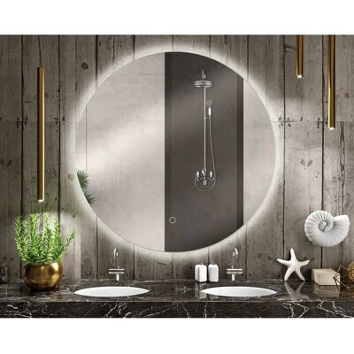 Okrągłe lustro łazienkowe LED - Antyfog, IP44, 6000K Okrągłe lustro łazienkowe LED - Antyfog, IP44, 6000K