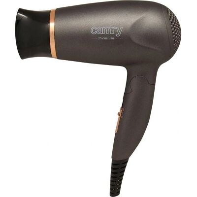 Adler CR 2261 Haartrockner - Leistung 1200/1400W, 2 Temperatur, Metallgrau/Gold Adler CR 2261 Haartrockner - Leistung 1200/1400W, 2 Temperatur, Metallgrau/Gold