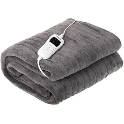 Camry CR 7434 Coperta Elettrica - 7 Livelli, 160x180cm, Grigia Camry CR 7434 Coperta Elettrica - 7 Livelli, 160x180cm, Grigia