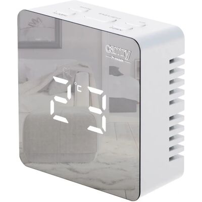 Camry - CR 1150W - White - Alarm clock - Publicité Camry - CR 1150W - White - Alarm clock - Publicité