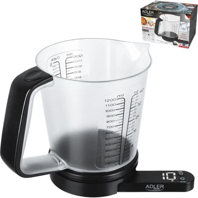 Báscula de Cocina Adler AD 3178 - Precisión 5kg - Negro Báscula de Cocina Adler AD 3178 - Precisión 5kg - Negro