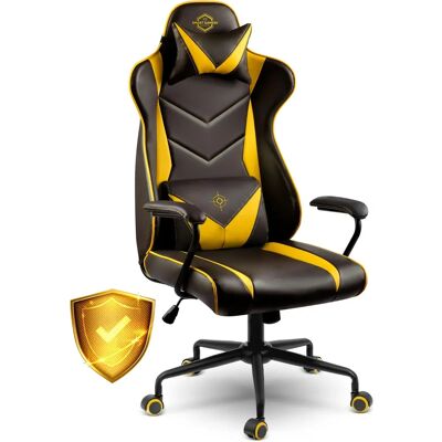 Viking Choice Gaming-Stuhl Blitzcrank - Ergonomischer Bürostuhl Schwarz Gelb Viking Choice Gaming-Stuhl Blitzcrank - Ergonomischer Bürostuhl Schwarz Gelb