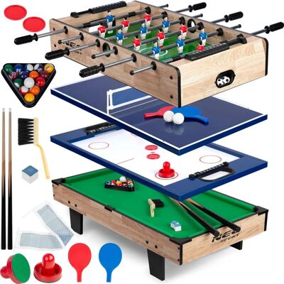 Neo-Sport Mehrzweck-Spieltisch - 82x43x32cm - 4-in-1 Neo-Sport Mehrzweck-Spieltisch - 82x43x32cm - 4-in-1