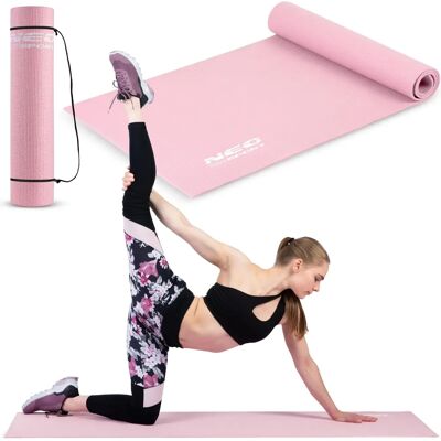NeoSport Pink Übungsmatte - 173 x 61 cm - Fitnessmatte NeoSport Pink Übungsmatte - 173 x 61 cm - Fitnessmatte
