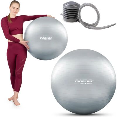 NeoSport Piłka do ćwiczeń NS-951 Srebrna - Piłka do ćwiczeń NeoSport Piłka do ćwiczeń NS-951 Srebrna - Piłka do ćwiczeń
