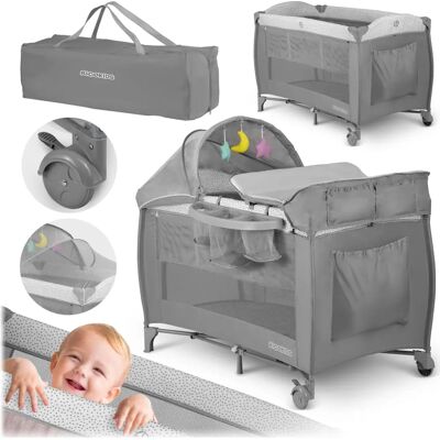 Ricokids Lettino da Viaggio - Pieghevole, con Zanzariera, Altezza Regolabile Ricokids Lettino da Viaggio - Pieghevole, con Zanzariera, Altezza Regolabile