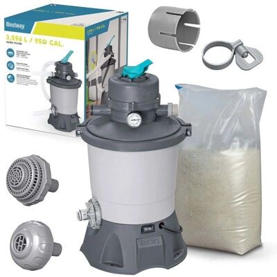 Bestway - 58515 - 3028 L/h - pompa filtrująca piasek do basenu Bestway - 58515 - 3028 L/h - pompa filtrująca piasek do basenu