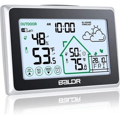 BALDR Sääasema BD-909 - Sisä/Ulko Lämpötila & Kosteus BALDR Sääasema BD-909 - Sisä/Ulko Lämpötila & Kosteus
