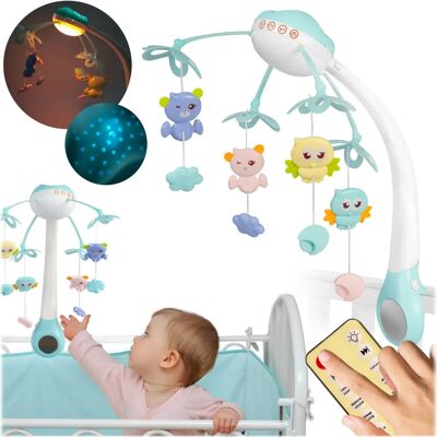 Ricokids Mobile pour bébé RK-813 - Bleu - Publicité Ricokids Mobile pour bébé RK-813 - Bleu - Publicité