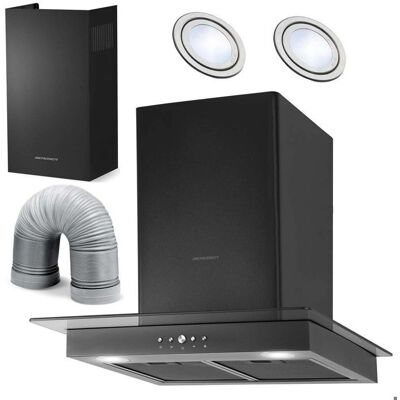 Cappa Nero Berdsen 60cm - Estrazione Cucina Cappa Nero Berdsen 60cm - Estrazione Cucina