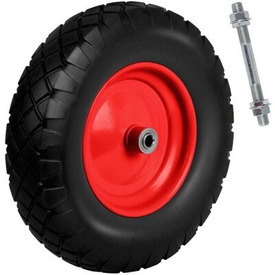 Humberg Tubeless Rad - für Schubkarren, 4.00-8, Schwarz und Rot Humberg Tubeless Rad - für Schubkarren, 4.00-8, Schwarz und Rot