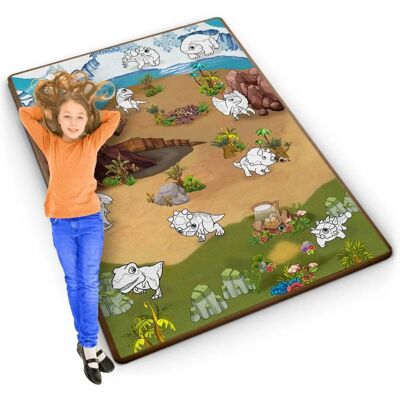 Tapis de Jeu en Mousse Colorée Ricokids - 120x92cm - Publicité Tapis de Jeu en Mousse Colorée Ricokids - 120x92cm - Publicité