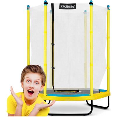 Viking Choice Neo-Sport Trampolín infantil - amarillo verde - 140cm - red de seguridad Viking Choice Neo-Sport Trampolín infantil - amarillo verde - 140cm - red de seguridad