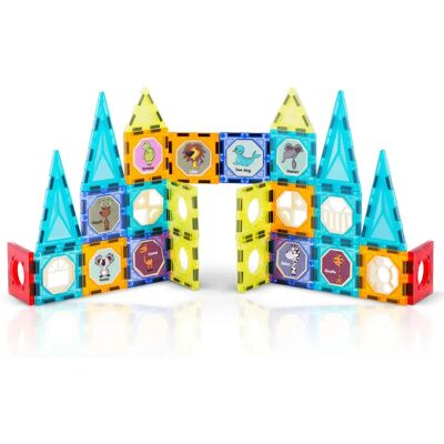 Viking Choice Magnetické stavební bloky - Téma věží - Hravé vzdělávací Viking Choice Magnetické stavební bloky - Téma věží - Hravé vzdělávací