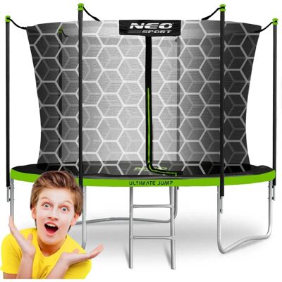 Trampolina ogrodowa Neo-Sport 312cm z siatką bezpieczeństwa i drabinką Trampolina ogrodowa Neo-Sport 312cm z siatką bezpieczeństwa i drabinką