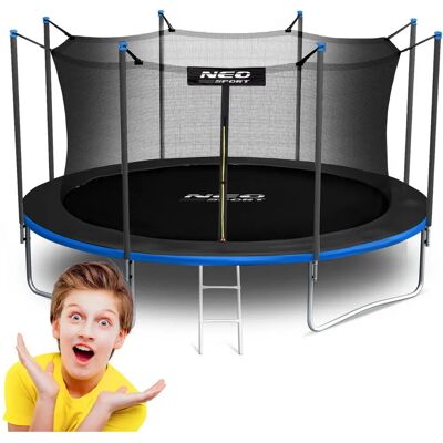 Neo-Sport 404 - siatka wewnętrzna - drabinka - Trampoline Neo-Sport 404 - siatka wewnętrzna - drabinka - Trampoline