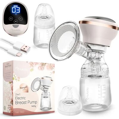 Nukido NK-960 elektrische Brustpumpe - 3 Phasen, kabellos, BPA-frei Nukido NK-960 elektrische Brustpumpe - 3 Phasen, kabellos, BPA-frei