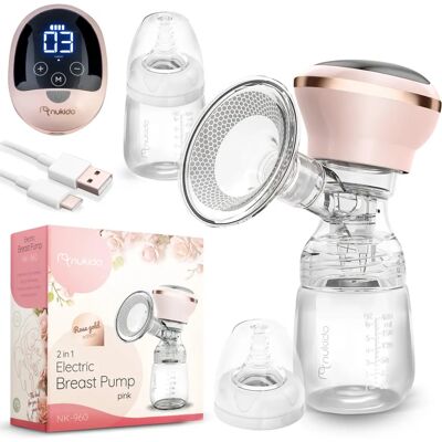 Nukido NK-960 Elektrische Borstkolf - 3 Fasen, Draadloos, 180ml Nukido NK-960 Elektrische Borstkolf - 3 Fasen, Draadloos, 180ml