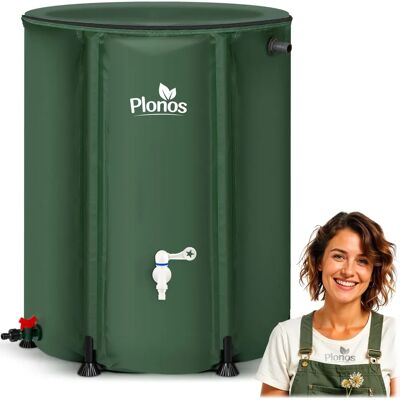 Tanque de agua de lluvia Plonos 500 l - Resistente a la corrosión, conexión jardín Tanque de agua de lluvia Plonos 500 l - Resistente a la corrosión, conexión jardín