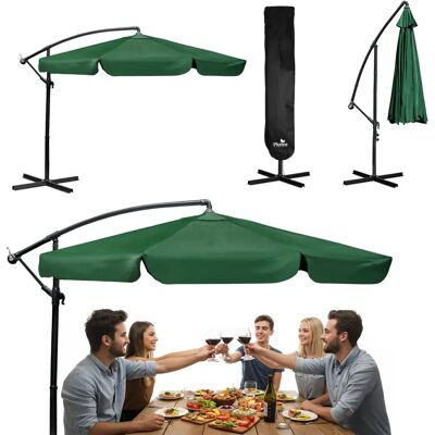 Plonos 6-segmentowy parasol ogrodowy - 350 cm z pokrowcem Plonos 6-segmentowy parasol ogrodowy - 350 cm z pokrowcem