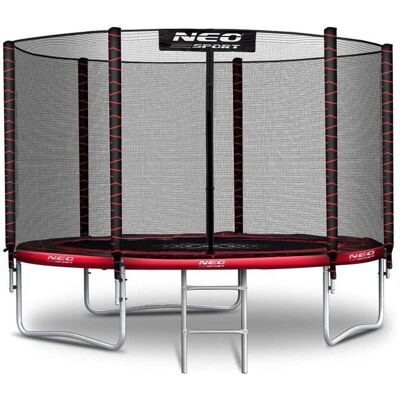 Neo-Sport - Trampolina 252 cm - Siatka zewnętrzna - Drabina Neo-Sport - Trampolina 252 cm - Siatka zewnętrzna - Drabina