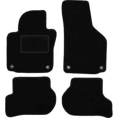 Volkswagen - Golf V - Terciopelo negro - Hatchback - Car mats Volkswagen - Golf V - Terciopelo negro - Hatchback - Car mats