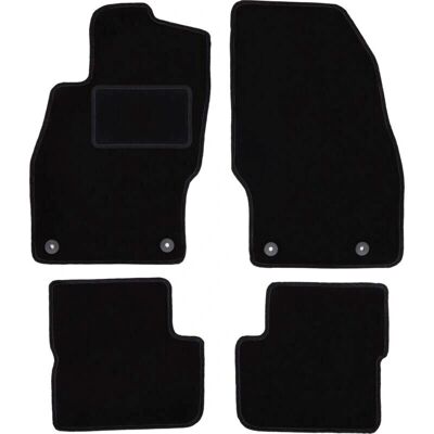 WLG-CARLUX - Opel Corsa E - Negro Terciopelo - Alfombrillas WLG-CARLUX - Opel Corsa E - Negro Terciopelo - Alfombrillas