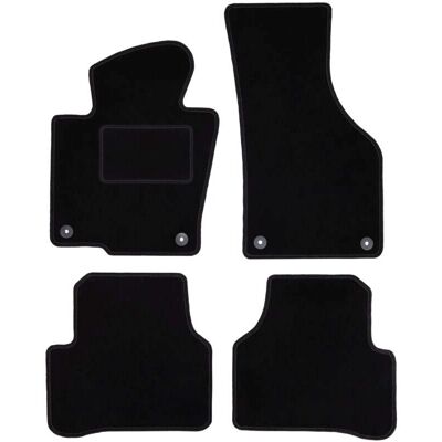 WLG-CARLUX - VW CC Coupé 2012-2017 - Negro - Car Mats WLG-CARLUX - VW CC Coupé 2012-2017 - Negro - Car Mats