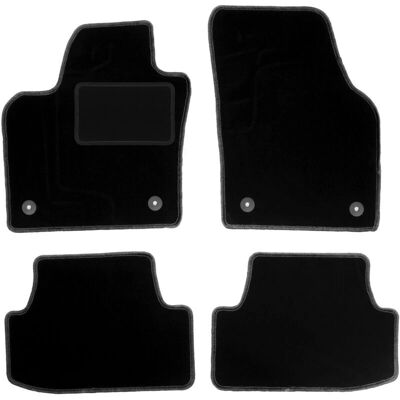 Volkswagen - Polo VI - Negro - Alfombrillas de coche Volkswagen - Polo VI - Negro - Alfombrillas de coche
