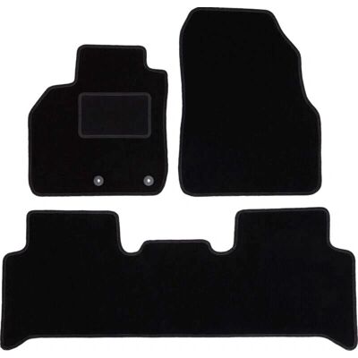 WLG-CARLUX - Renault Grand Scenic II - Negro Terciopelo - Alfombrillas WLG-CARLUX - Renault Grand Scenic II - Negro Terciopelo - Alfombrillas