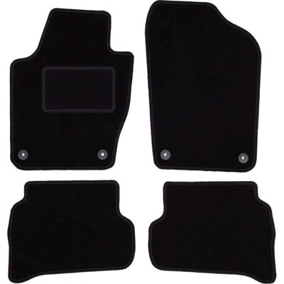 WLG-CARLUX - Skoda Fabia III - Negro Terciopelo - Polipropileno - Alfombrillas WLG-CARLUX - Skoda Fabia III - Negro Terciopelo - Polipropileno - Alfombrillas