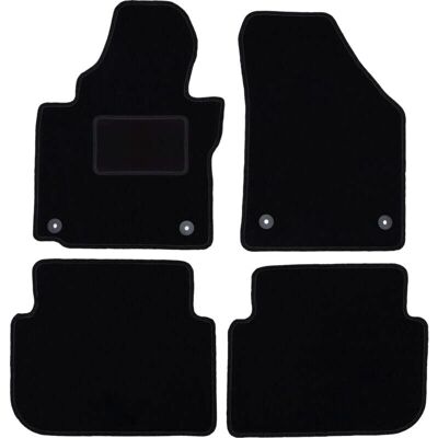 WLG-CARLUX - Touran I FL - Negro - Terciopelo - Alfombrillas WLG-CARLUX - Touran I FL - Negro - Terciopelo - Alfombrillas