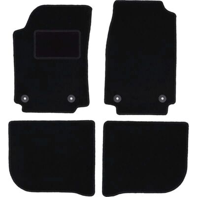 WLG-CARLUX - Audi 100 C4 - Terciopelo - Negro - Alfombrillas WLG-CARLUX - Audi 100 C4 - Terciopelo - Negro - Alfombrillas