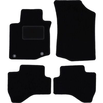 WLG-CARLUX - VelvetBlack - Negro - Terciopelo - Alfombrillas de coche WLG-CARLUX - VelvetBlack - Negro - Terciopelo - Alfombrillas de coche