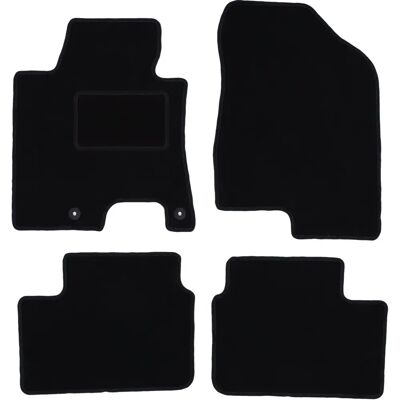 WLG-CARLUX - Hyundai i30 II - Terciopelo negro - alfombrillas WLG-CARLUX - Hyundai i30 II - Terciopelo negro - alfombrillas