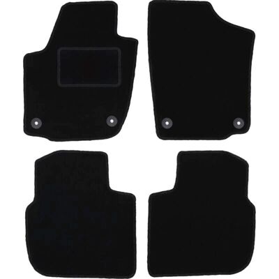 WLG-CARLUX - Seat Toledo IV Sedan (2012-) - Negro - Car Mats WLG-CARLUX - Seat Toledo IV Sedan (2012-) - Negro - Car Mats
