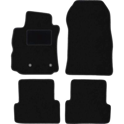 WLG-CARLUX - Renault Modus - Negro - Terciopelo - Car Mats WLG-CARLUX - Renault Modus - Negro - Terciopelo - Car Mats