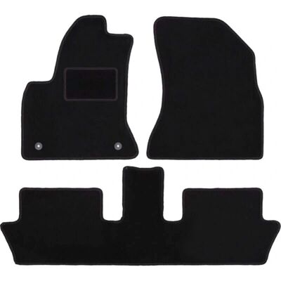 WLG-CARLUX - C4 Picasso - Negro - Terciopelo - Alfombrillas WLG-CARLUX - C4 Picasso - Negro - Terciopelo - Alfombrillas