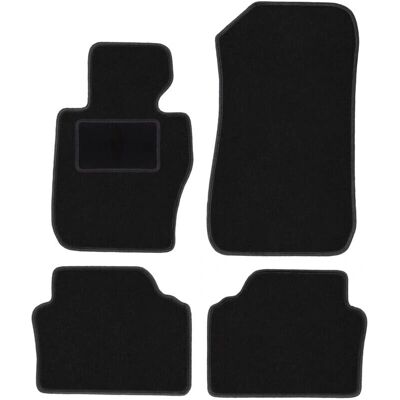 WLG-CARLUX - Alfombrillas de terciopelo negro para BMW 3 E90 xDrive Sedán (2004-2011) WLG-CARLUX - Alfombrillas de terciopelo negro para BMW 3 E90 xDrive Sedán (2004-2011)