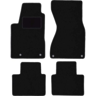 WLG-CARLUX Audi A8 D2 sedán - alfombrillas de terciopelo negro WLG-CARLUX Audi A8 D2 sedán - alfombrillas de terciopelo negro
