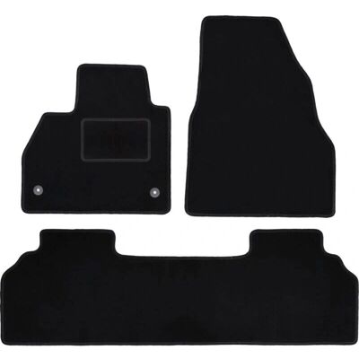 WLG-CARLUX - Renault Kangoo II Kombivan (2007-) - Negro - Car Mats WLG-CARLUX - Renault Kangoo II Kombivan (2007-) - Negro - Car Mats