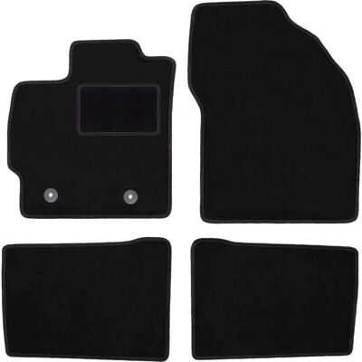WLG-CARLUX - Toyota Prius III - Terciopelo Negro - Floor Mats WLG-CARLUX - Toyota Prius III - Terciopelo Negro - Floor Mats