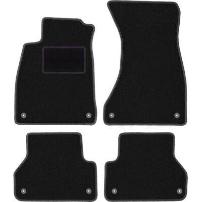 WLG-CARLUX - Audi A4 B9 - Terciopelo Negro - Alfombrillas WLG-CARLUX - Audi A4 B9 - Terciopelo Negro - Alfombrillas