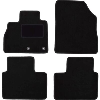 WLG-CARLUX - Grand Scenic IV - Terciopelo negro - Alfombrillas de coche WLG-CARLUX - Grand Scenic IV - Terciopelo negro - Alfombrillas de coche